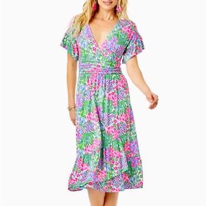 Lilly Pulitzer Juliet Ruffle Midi Dress